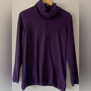 Calvin Klein Jeans Women Purple Turtleneck Sweater